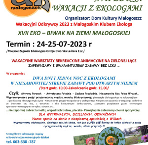 Wakacje z Małogoskim Klubem Ekologa
