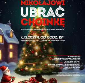 Wspólne ubieranie choinki w Jędrzejowie