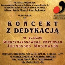 Koncert z dedykacją - w ramach Międzynarodowego Festiwalu Jeunesses Musicales